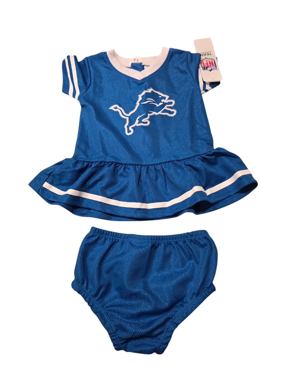 NFL Detroit Lions Blue Infant Dress with Bloomers Size 6-12 M